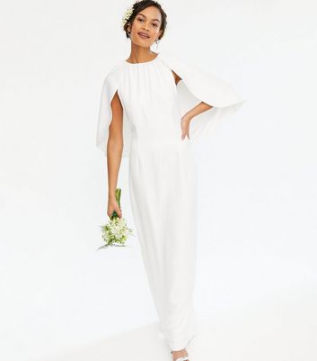 Y.A.S White Cape Maxi Dress | New Look
